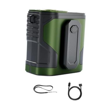 Imagem de WeiLaiKeQi Ventilador de clipe de cintura portátil poderoso 3 velocidade ajustável sem -free pendurado pequeno ventilador de refrigeração para carro de passeio, Verde