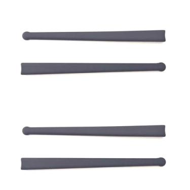 Imagem de Caulo Meias de substituição compatíveis com armações de óculos de sol Oakley Marshal A OX8034 OX8043 OX8091 Painel OX3153 (Preto - 2 pares)