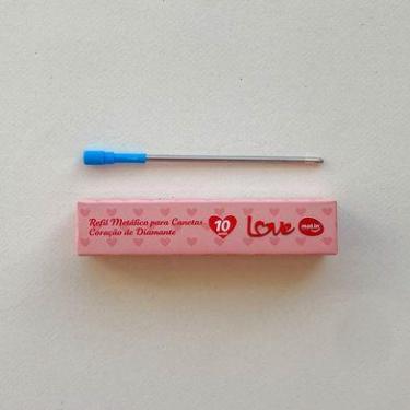 Imagem de Refil de Metal para Caneta Coração de Diamante - Molin  - Escrita Azul