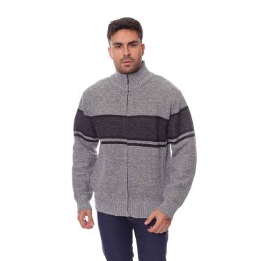 Imagem de Suéter Masculino Tricot Forrado Com Zíper Crocker - 49734-Masculino