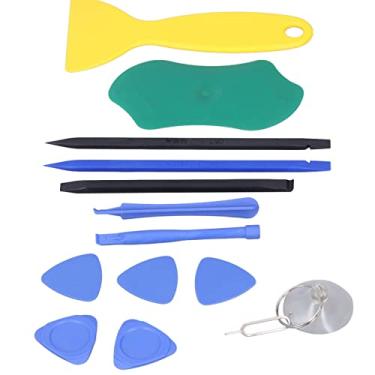 Imagem de 4pcs Plastic Triangular Pry Electronics Repair Tool Spudger Sheet 5pcs Abertura do Kit de Copo de Barra de Barragem de PVC