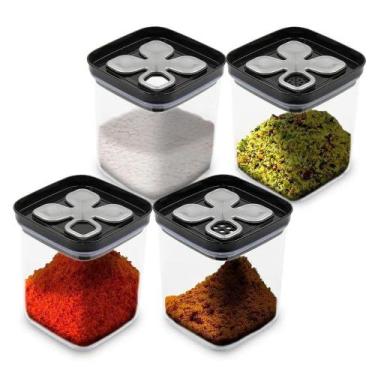 Imagem de Porta Condimentos Temperos Suporte para Cozinha - INJEPLASTEC