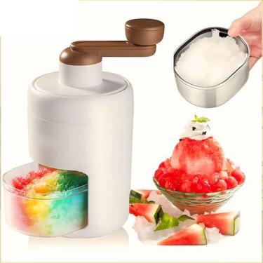 Imagem de Triturador Gelo Manual Portátil Bebidas Sorvetes Raspadinhas - TOP HOU