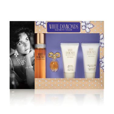 Imagem de Perfume Elizabeth Taylor White Diamonds, 4 peças, conjunto de presente de 50 ml