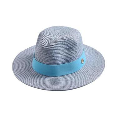 Imagem de Chapéu Panamá de Palha - Unissex, para Sol, Praia e Viagem, 56-58cm, C