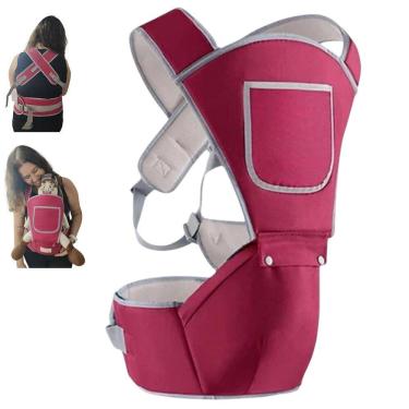 Imagem de Canguru Carregador Bebe Criança Passeio Viagem Resistente Alça Ajustavel Acolchoada Ergonomica Praticidade Segurança Suporte