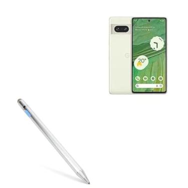 Imagem de Caneta Stylus BoxWave compatível com Google Pixel 7 (Stylus Pen da BoxWave) – AccuPoint Active Stylus, caneta eletrônica com ponta ultrafina para Google Pixel 7 – Prata metálica