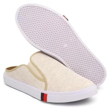 Imagem de Mule Sapatenis Casual Masculino calce Fácil (Bege, BR, Adulto, Numérico, 38)