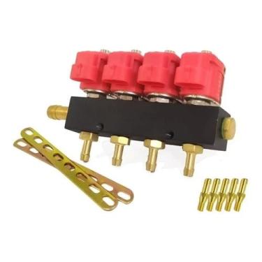 Imagem de Flauta kit gnv geração 5 Bico Injetor Gnv 5ª Geração rail injetores para quase todos os kits gnv