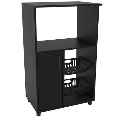 Imagem de Fruteira Micro Facility Com 1 Porta E 2 Cestas Politorno Preto