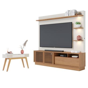 Imagem de Conjunto Home Para Tv E Aparador Barton Freijo Off-white Matte