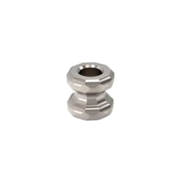Imagem de Flytanium Miçanga de titânio para cordão de canivete de bolso - Grânulos de grau 5 para personalização de corda e cordão - Acessórios de faca EDC com torneamento de precisão (lavagem de pedra