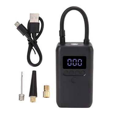 Imagem de Bomba de carregamento sem fio portátil do inflador elétrico 5V 2.4A Inflação rápida com bateria de lítio de 2000 mAh para carros motocicletas motocicletas tapetes infláveis ​​ABS