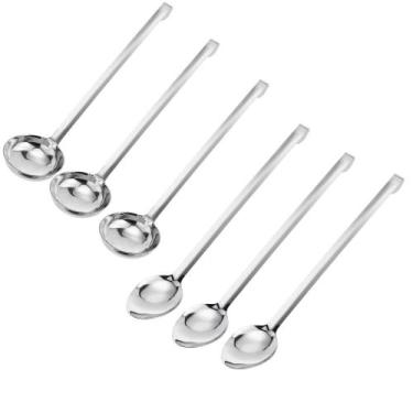 Imagem de Jogo Três Colheres de Arroz e Concha Aço Inox 50cm - Weck