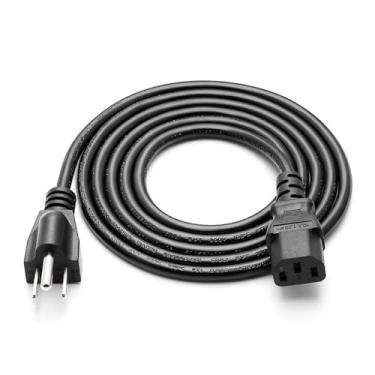 Imagem de PDEEY Cabo De Alimentação 10 Pés Para Substituição Em Tv Samsung/Vizio/Lg, Monitor Dell Hp - 3 Pinos 10A 125V, Listado Pela Ul