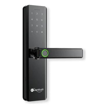 Imagem de Fechadura Eletronica Digital Com Biometria Kuanttum Beta Pro
