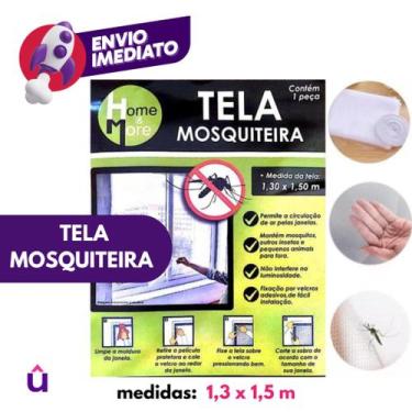 Imagem de Kit Tela Protetora Mosqueteiro Poliester Janela Adesiva Contra Pernilo
