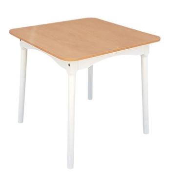 Imagem de Mesa De Jantar Colonial Brisa 80x80cm Rústica em Madeira com Tampo em 