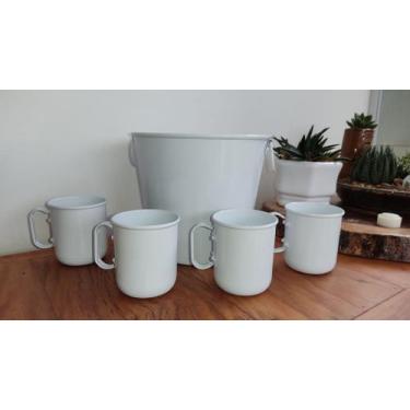 Imagem de Kit balde cor branca - Adecon alumínios e brindes