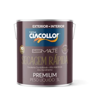 Imagem de Tinta esmalte branco neve fosco 3,600lt secagem rapida - CIACOLLOR