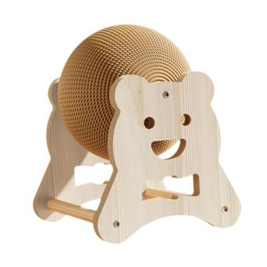 Imagem de Generic Arranhador de madeira para treinamento, exercício de arranhar, placa de arranhar, brinquedo para gatos, coelhos, pequenos animais, filhotes, Urso Grande