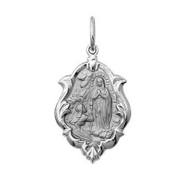 Imagem de Pingente Mini 1cm Nossa Senhora Aparecida Retangular Ouro 18k Branco k