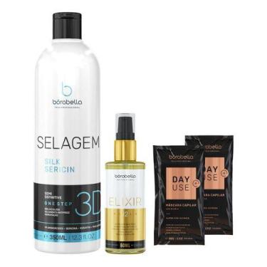 Imagem de Borabella Selagem 3d Gloss 350ml + Elixir Reparador 60ml