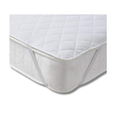 Imagem de Protetor de Colchão Impermeável para Berço Americano – Capa com Elástico Anti Xixi – 70x130cm – Toque Suave, Resistente e Lavável – Cor Branca