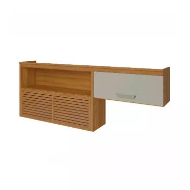 Imagem de Armário Aéreo 2 Portas Princesa Freijó E Off White 200cm