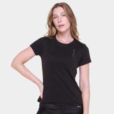 Imagem de Camiseta Puma Graphics Run Club Feminina, Preto, GG
