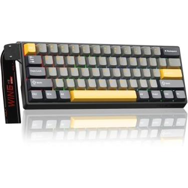 Imagem de AUL-A Win68 He Max - Teclado Para Jogos Com Efeito Hall E Interruptor Magnético, Modo De Disparo Rápido Atuação Ajustável, Taxa Pesquisa 8 Khz, Retroiluminação Rgb Fio Mecânico 60%