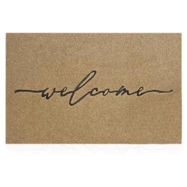 Imagem de AAZZKANG Tapetes De Boas-Vindas Para Áreas Externas Com Revestimento Borracha Antiderrapante, Fáceis Limpar, Capachos Portas Entrada Alto Tráfego