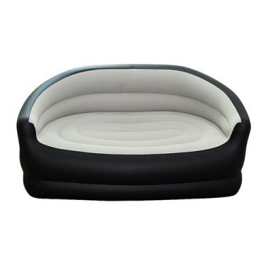 Imagem de Mini Sofá Inflável Infantil 2 Lugares Até 100kg Poltrona Puff Portátil