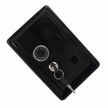 Imagem de YOUTHINK Infantil Toy Money Box Senha Caixa de Economia de Dinheiro Segura Com 2 Chaves para Crianças (Preto)