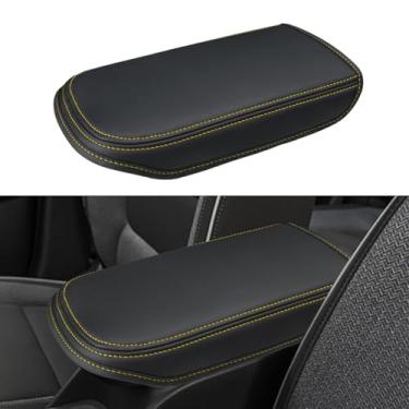 Imagem de INTGET Capa de console central para Chevy Trax 2024 2025 capa de apoio de braço de couro protetor de tampa do console central para acessórios Chevrolet Trax 2024 2025