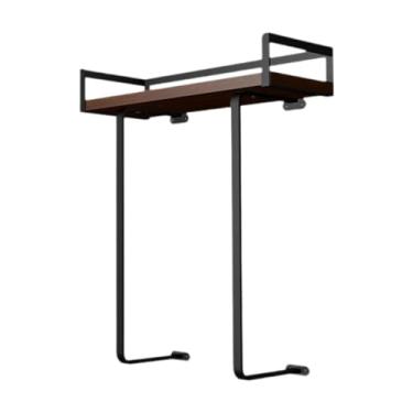 Imagem de Ioensy Toalheiro, Armazenamento de Toalhas, Apartamento, Ferro, Organizador de Banheiro, Salão com Prateleira, Grande Capacidade, Hotel, Suporte para Toalhas, Marrom Escuro