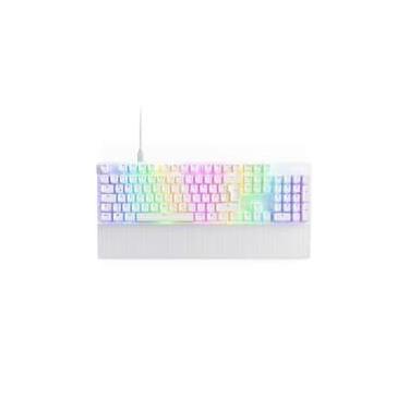 Imagem de Teclado Óptico Gamer NZXT Function 2 Full Size, RBG, USB-C, Layout US, Branco - KB-001NW-US