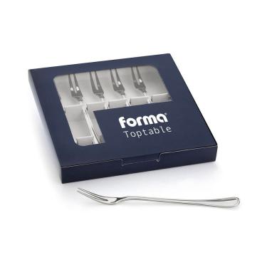 Imagem de Garfo Para Petisco Mida Toptable 6 Peças Aço Inox 17cm Forma