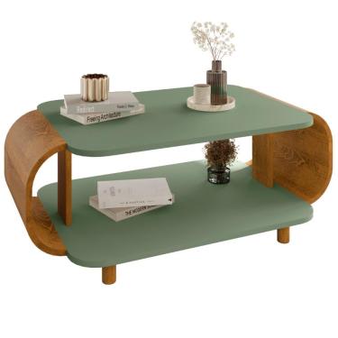 Imagem de Mesa De Centro Organica Floripa 92 Cm Bechara Pistache Naturalle