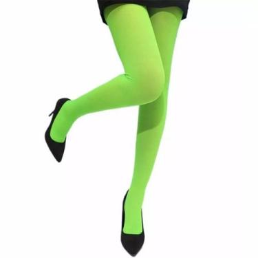 Imagem de Meia Calça Neon ou Normal Bloquinho Festa a Fantasia Carnaval Hallowee