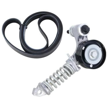 Imagem de Conjunto de polia tensora da correia de transmissão com correia serpentina compatível com Buick Encore 2013-2020 L4 1.4L e Chevrolet Trax 2013-2020, Sonic 2012-2019, Cruze 2011-2016, Cruze Limited