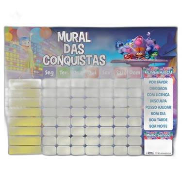 Imagem de Quadro De Rotina Infantil Parede - Divertidamente Estrelas - Home E Pl