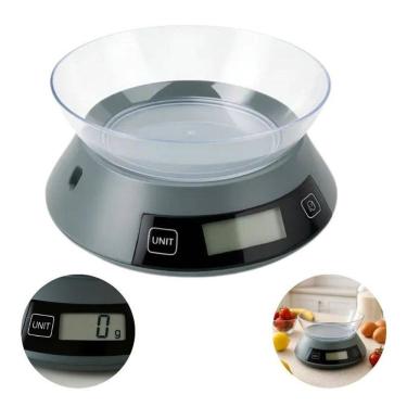 Imagem de Balança De Cozinha Digital Redonda 05 Kilos Receitas E Dieta