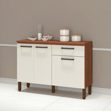 Imagem de Balcão Firenze Nogueira Off-white