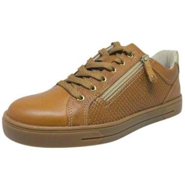 Imagem de Tênis Feminino Casual Moda em Couro Estilo Conforto Pegada-Feminino