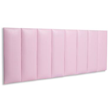 Imagem de Cabeceira Modulada Adesiva Estofada Queen - Kit 8 Placas