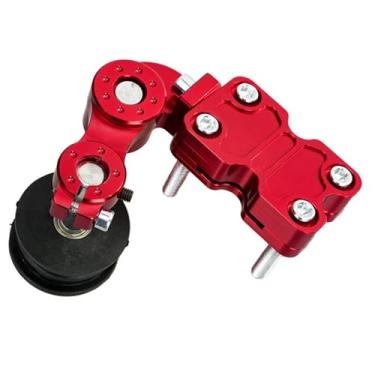 Imagem de Generic Ajustador de corrente de motocicleta em liga de alumínio, profissional, versátil, de alto desempenho, regulador e tensor, guia para motos de trilha, Vermelho