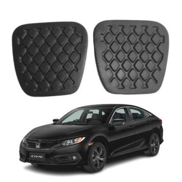 Imagem de Kit Capa Pedal (Embreagem E Freio) Honda Civic - Todos - MIL PECAS