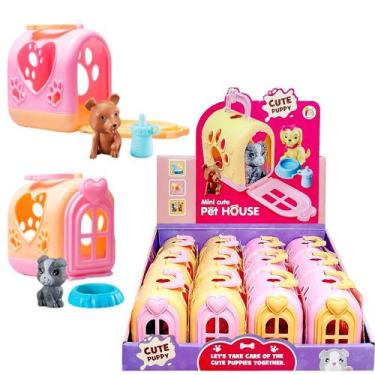 Imagem de Mini Casa com Cachorro Brinquedo Lembrança Sacola Surpresa de Aniversá