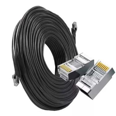 Imagem de Cabo De Rede E Cftv Blindado Ftp Gigabit Crimpado Pronto 30m